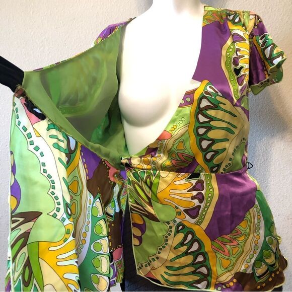 Gala 100% Silk Blouse - Picture 9 of 11